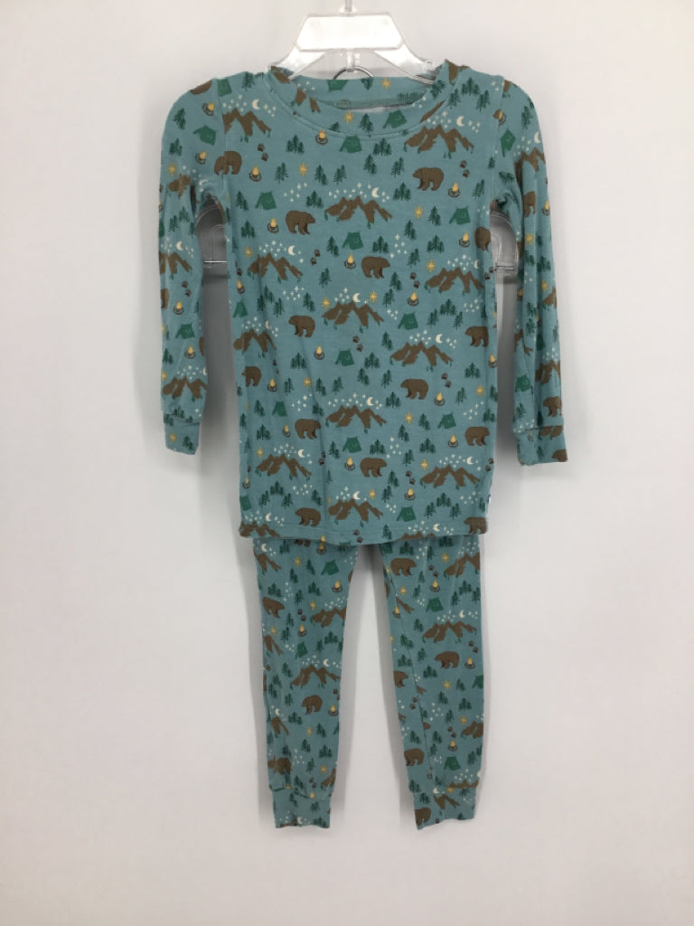 Rugged Butts Child Size 2 Blue Print Pajamas - boys