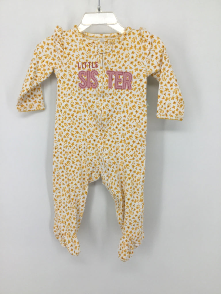 Just One You Made by Carters Child Size 9 Months Yellow Sleepers