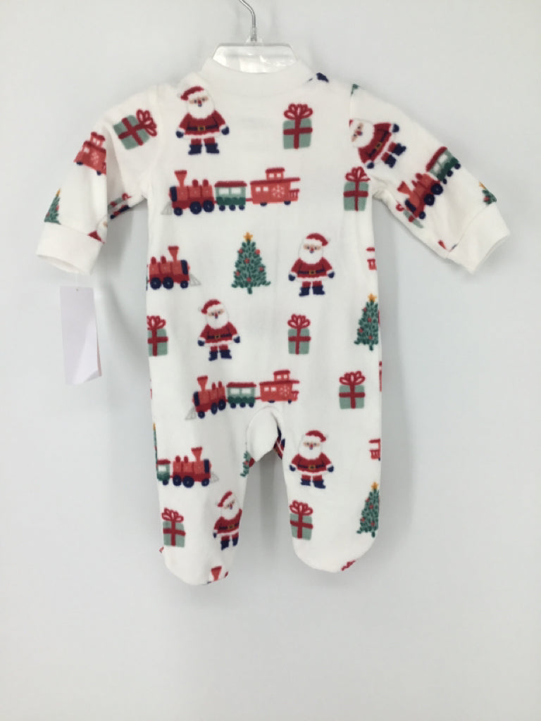 Just One You Made by Carters Child Size 3 Months White Christmas Sleeper