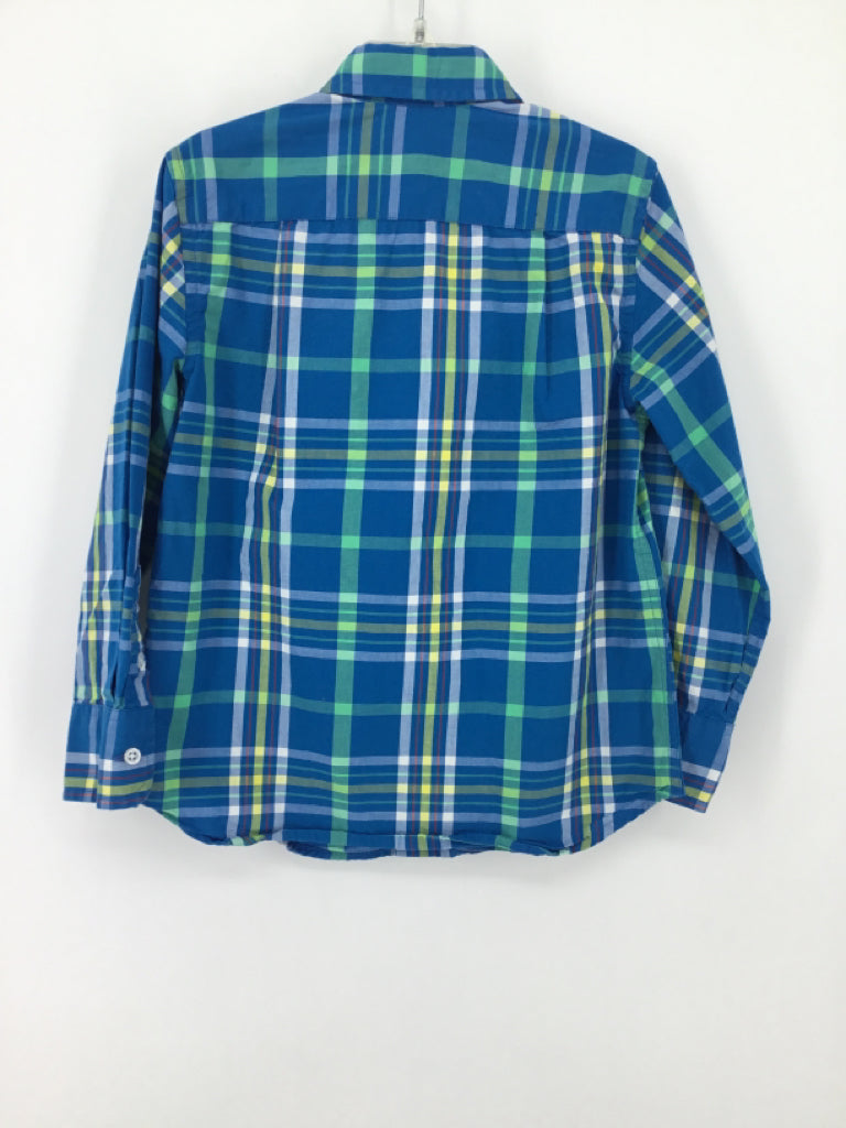 Crewcuts Child Size 4 Blue Plaid Shirt - boys