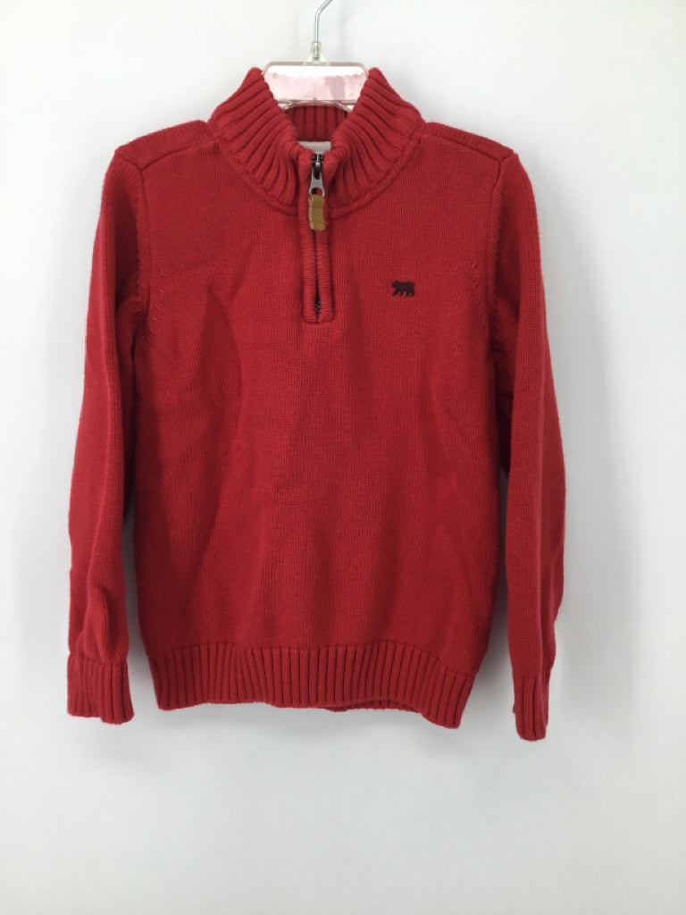 Carter's Child Size 5 Red Solid Sweater - boys