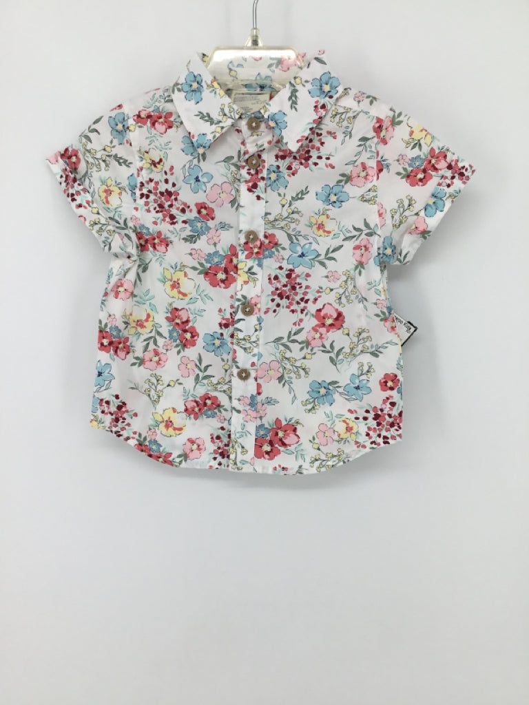 First Impressions Child Size 6-9 Months Multi-Color Floral Shirt - boys