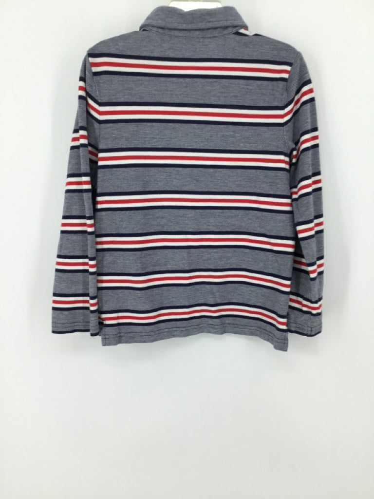 Janie and Jack Child Size 5 Blue Stripe Shirt - boys