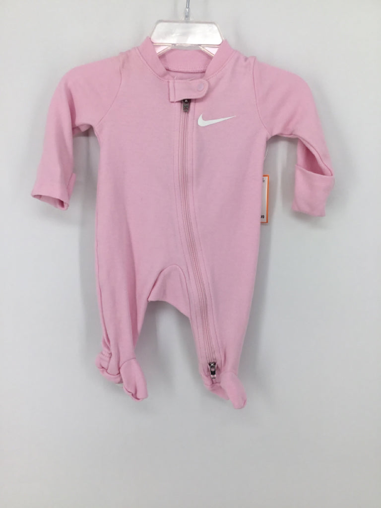 Nike Child Size Newborn Pink Sleepers