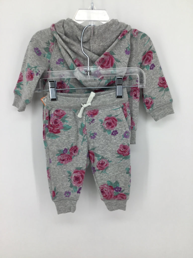 OshKosh B'gosh Child Size 6 Months Gray Outfit - girls
