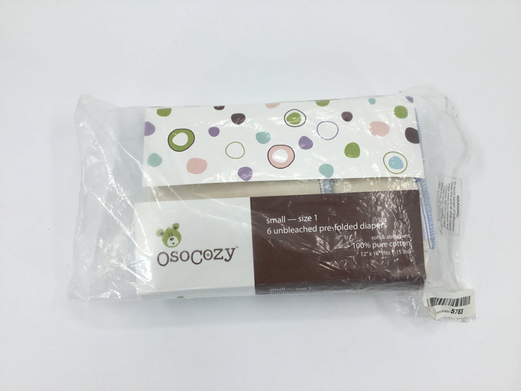 Osocozy Unbleached Pre-Folded Cloth Diapers