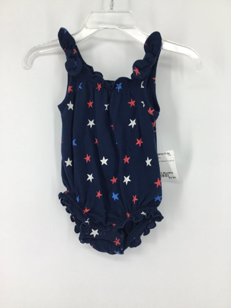 Old Navy Child Size 0-3 Months Navy Stars & Stripes Outfit