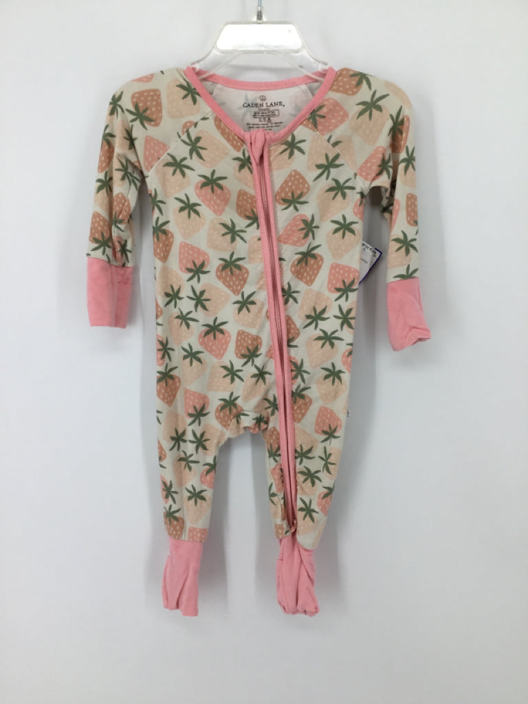Caden Lane Child Size 0-3 Months Pink Pajamas - girls