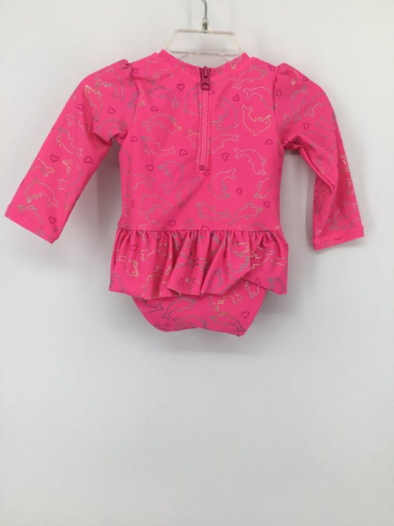 Wave Zone Child Size 3-6 Months Pink Swimwear - girls