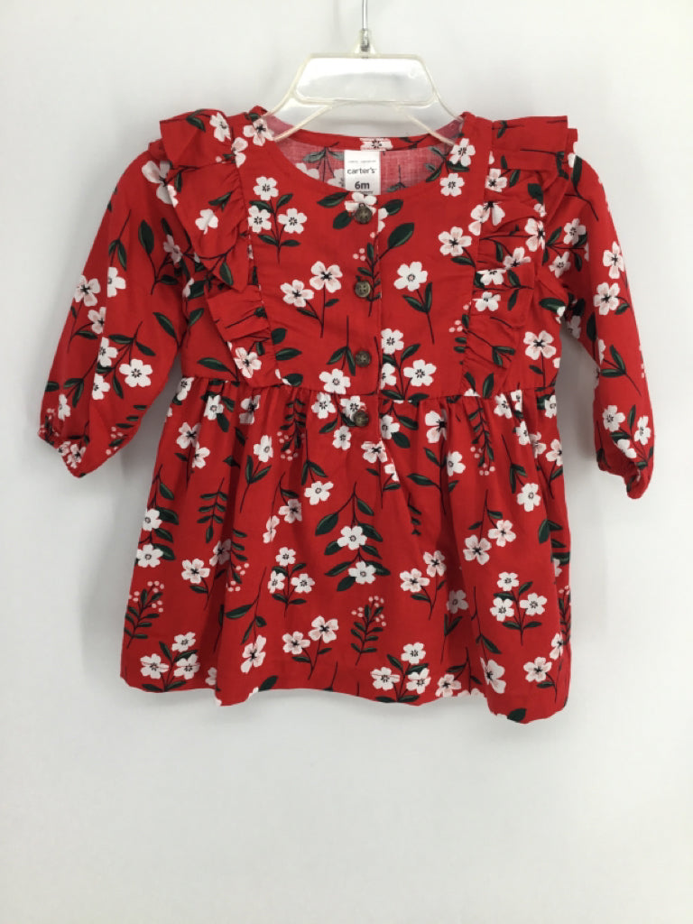 Carter's Child Size 6 Months Red Dress - girls