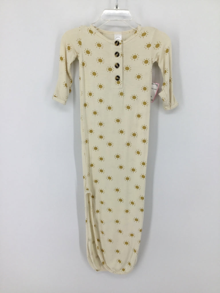 Lou Lou Child Size Newborn Cream Sleepers