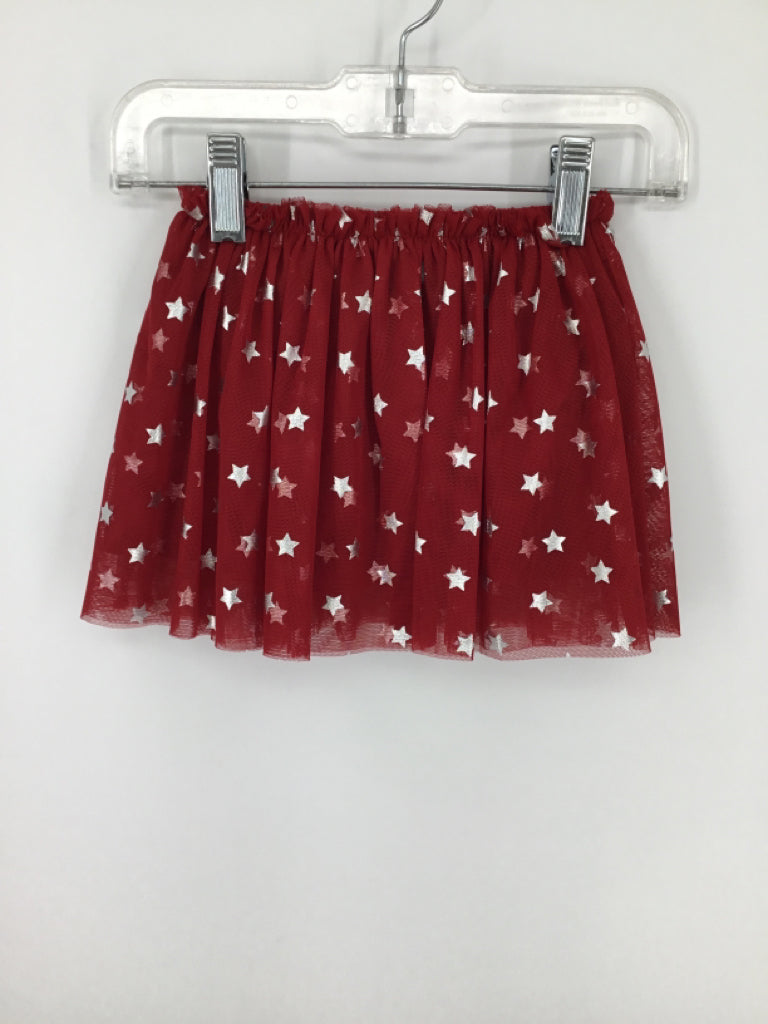 okie dokie Child Size 6 Months Red Stars & Stripes Skirt