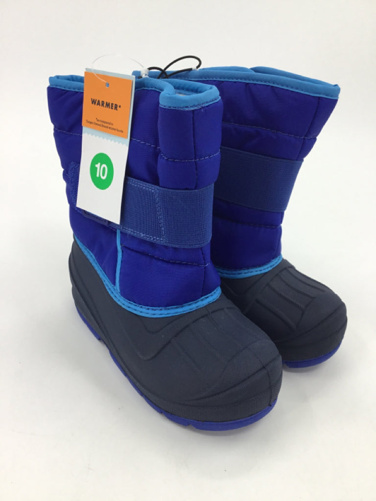 Cat & Jack Child Size 10 Blue Rain/Snow Boots