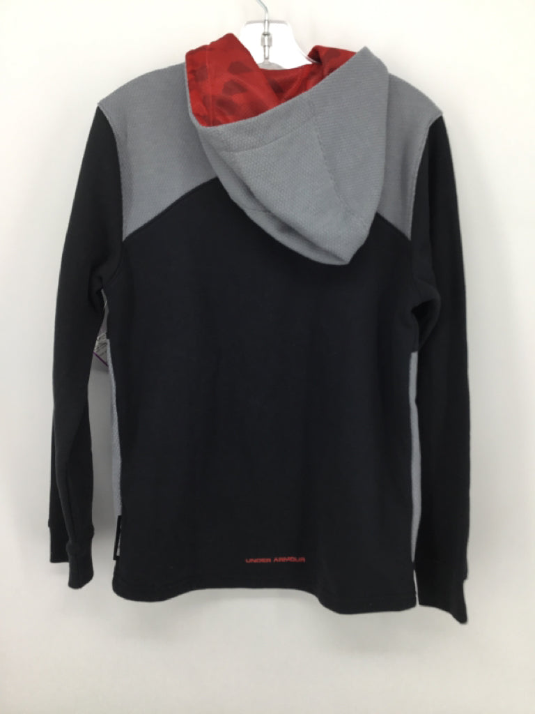 Under Armour Child Size 8 Black Solid Hoodie - boys