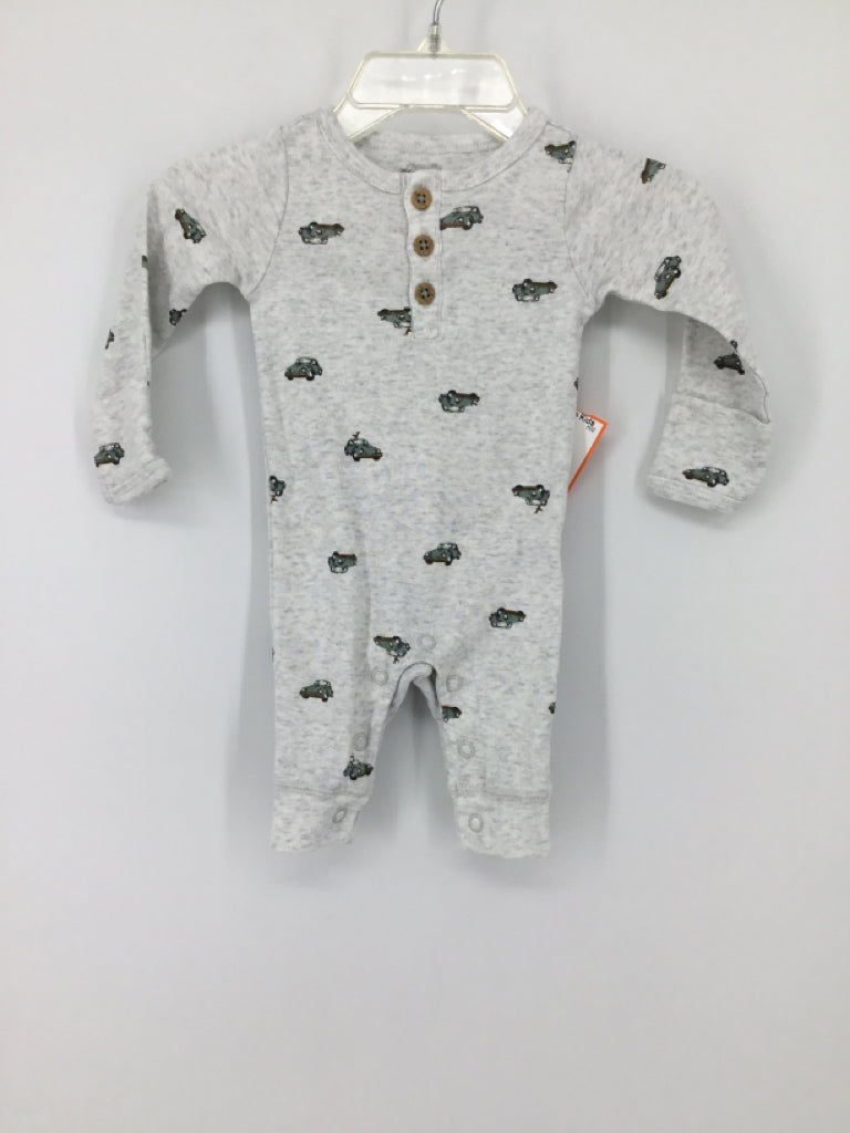 Carter's Child Size Newborn Gray Print Outfit - boys