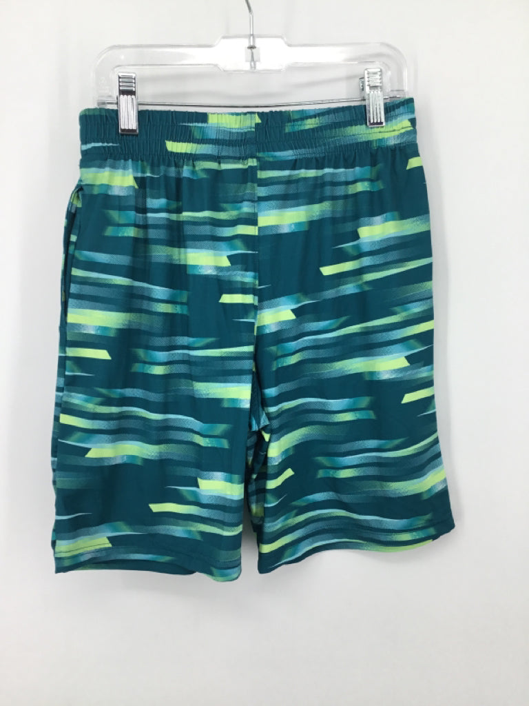 Lands' End Child Size 10 Green Print Shorts - boys