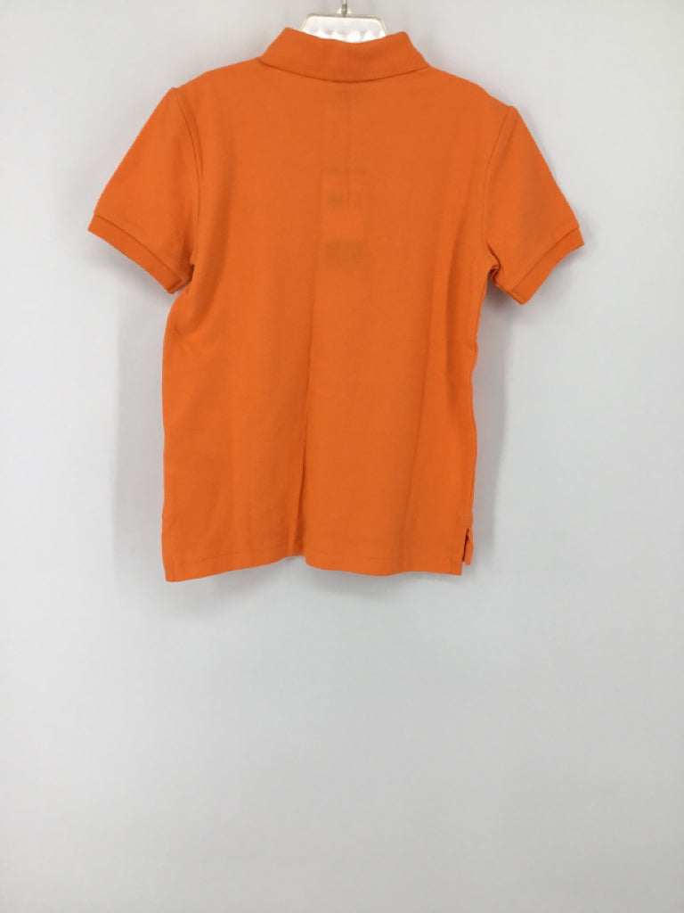 Ralph Lauren Child Size 6 Orange Solid Shirt - boys