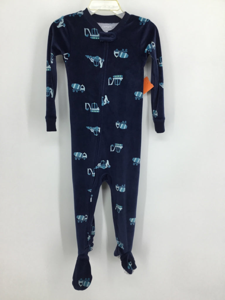 Just One You Made by Carters Child Size 2 Toddler Navy Sleepers
