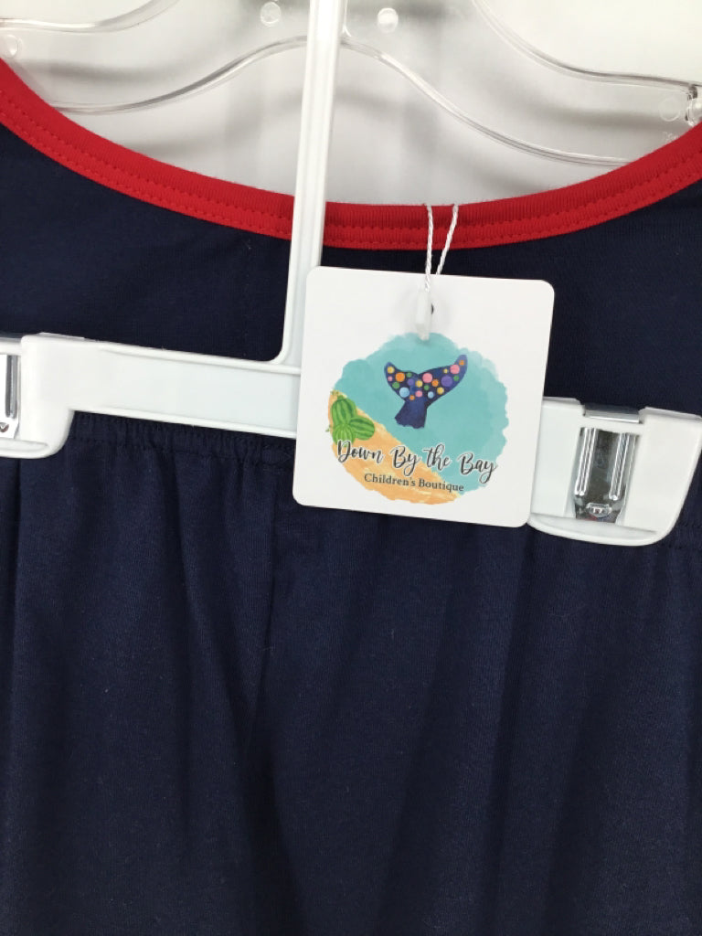 Down By the Bay Child Size 10 Navy Christmas Outfit