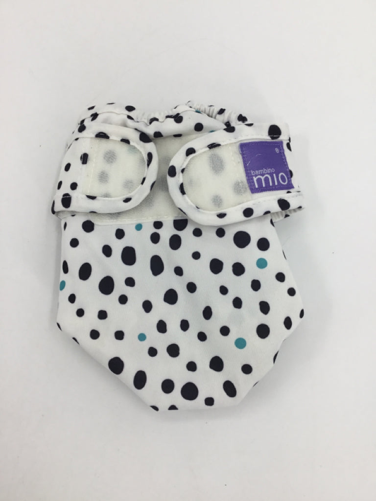 Bambino Mio Child Size ONE White Print Cover Cloth Diaper