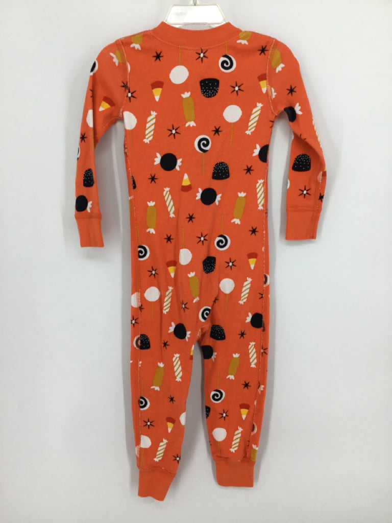Hanna Andersson Child Size 3 Orange Halloween Pajamas