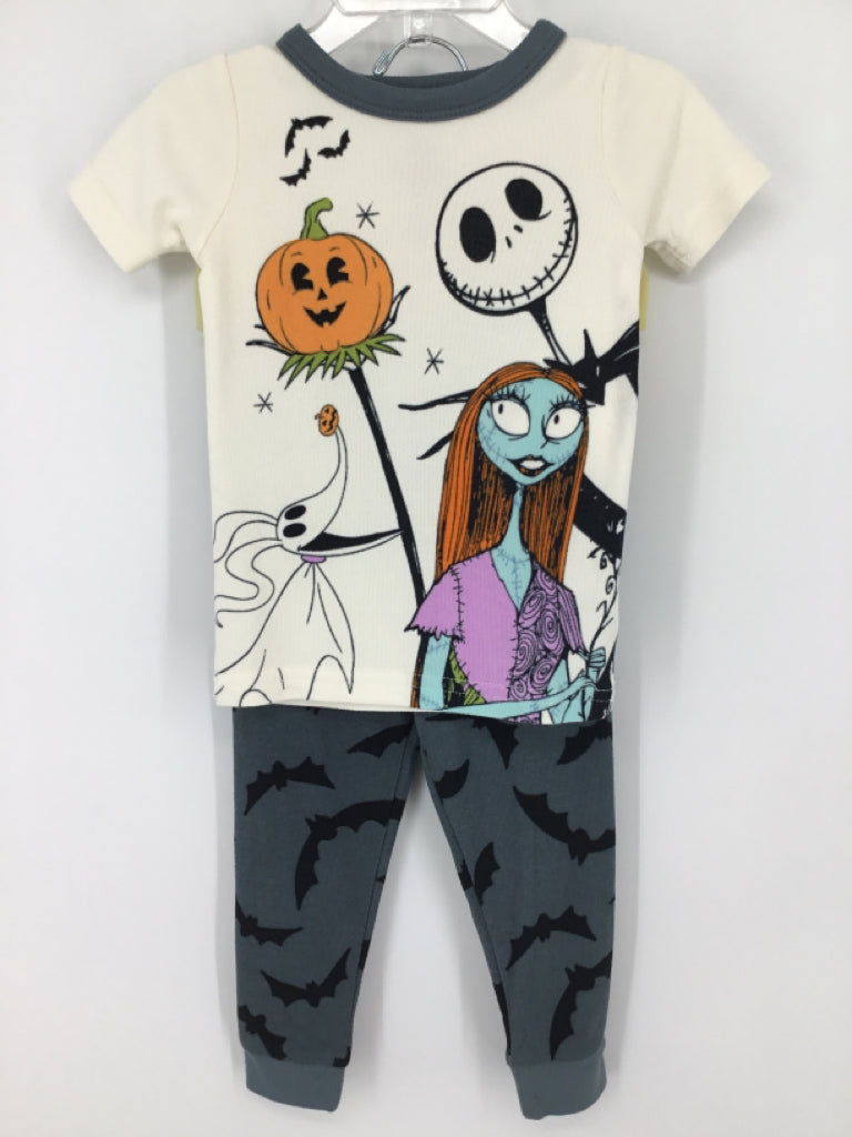 Disney Child Size 2 Gray Halloween Pajamas
