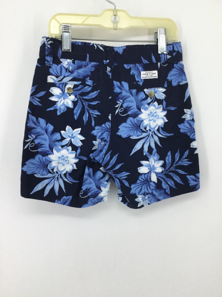 Janie and Jack Child Size 5 Navy Floral Shorts - boys