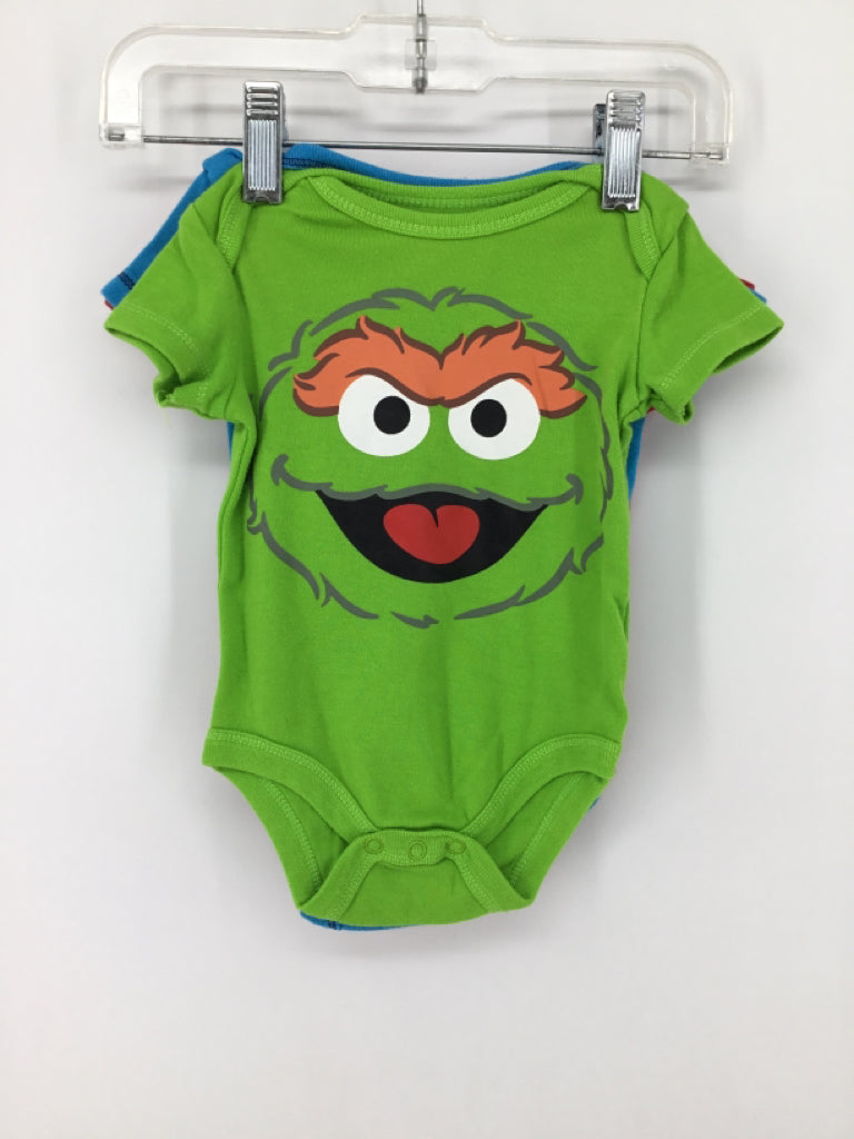 Sesame Street Child Size 0-3 Months Red Onesie