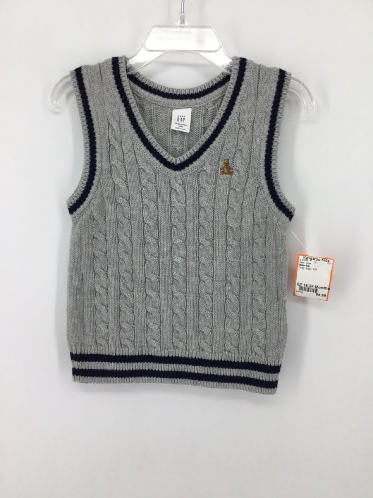 Baby Gap Child Size 18-24 Months Gray Solid Vest - boys