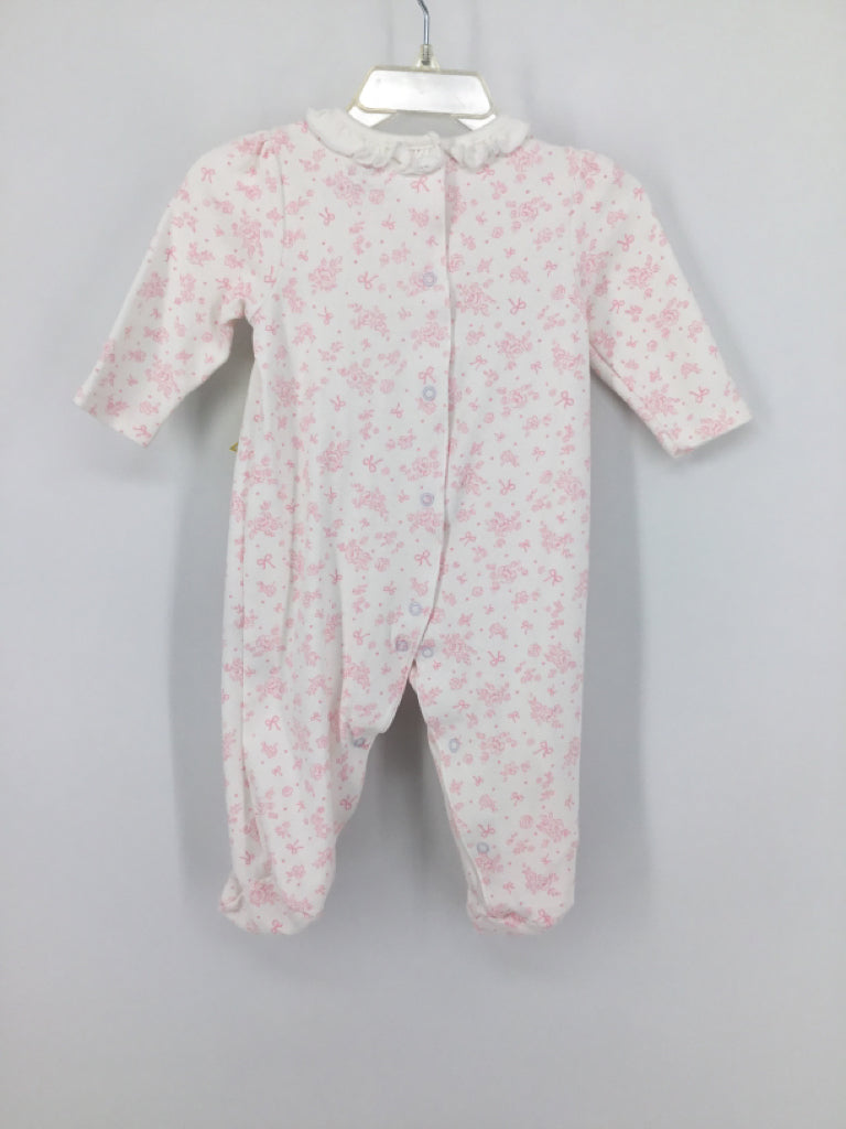 Little Me Child Size 6 Months Pink Sleepers