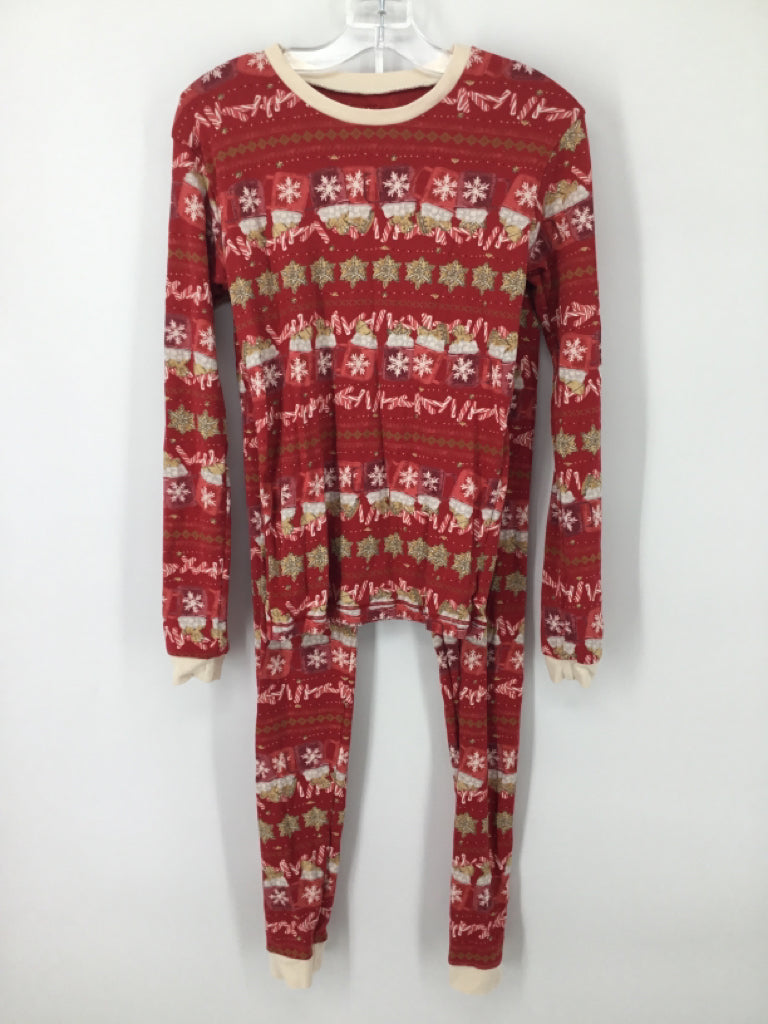 Burt's Bees Baby Child Size 12 Red Christmas Pajamas
