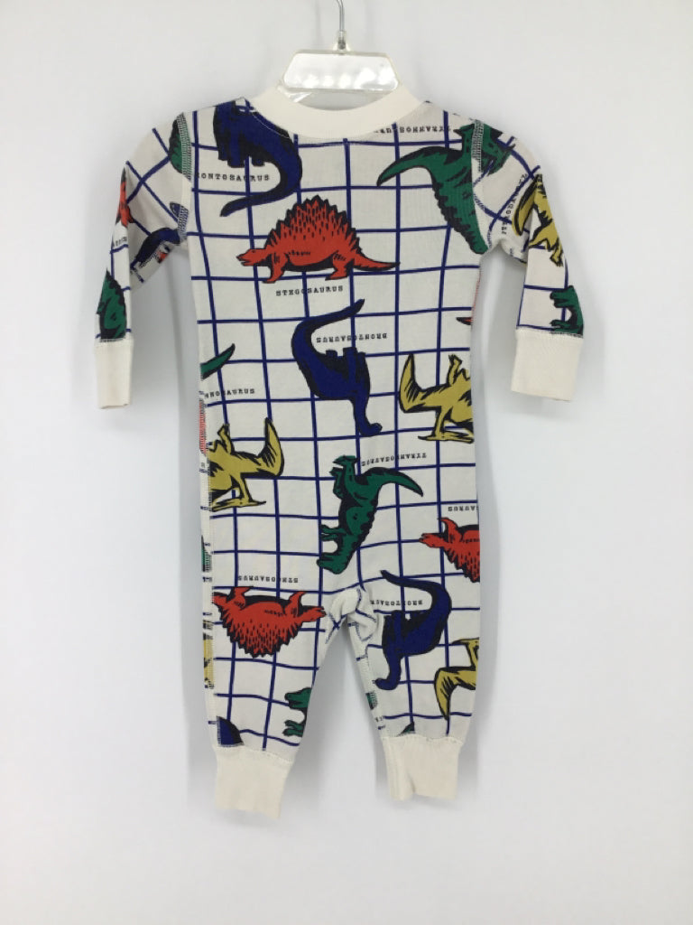 Hanna Andersson Child Size 3-6 Months Multi-Color Dinosaur Pajamas - boys