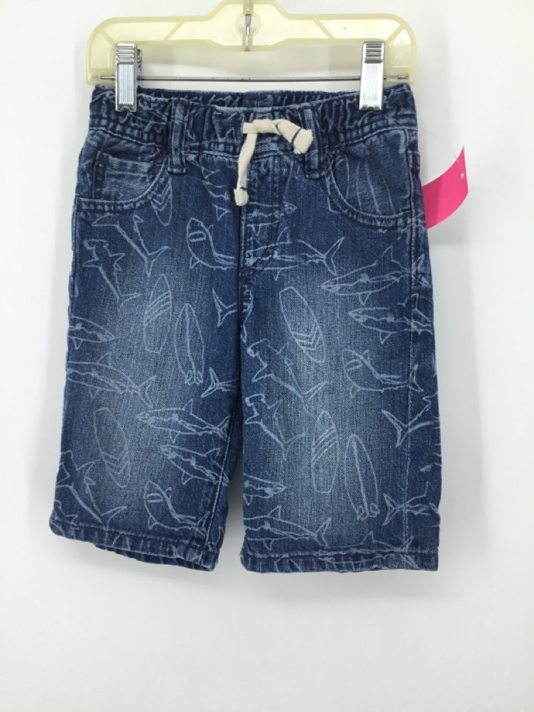 Gap Denim Child Size 5 Blue Sharks Shorts - boys