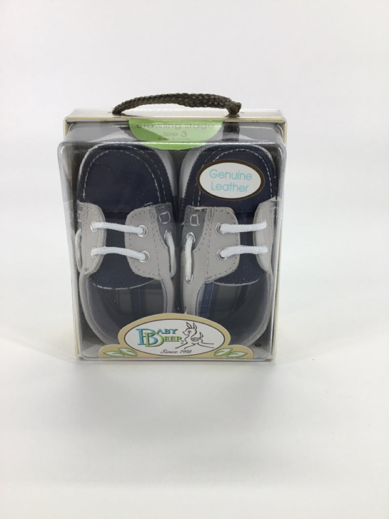 Baby Deer Child Size 3 Toddler Navy Baby/Walker Shoes