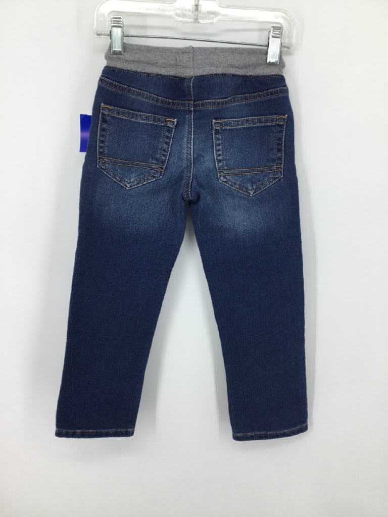 Cat & Jack Child Size 4 Blue Solid Jeans - boys