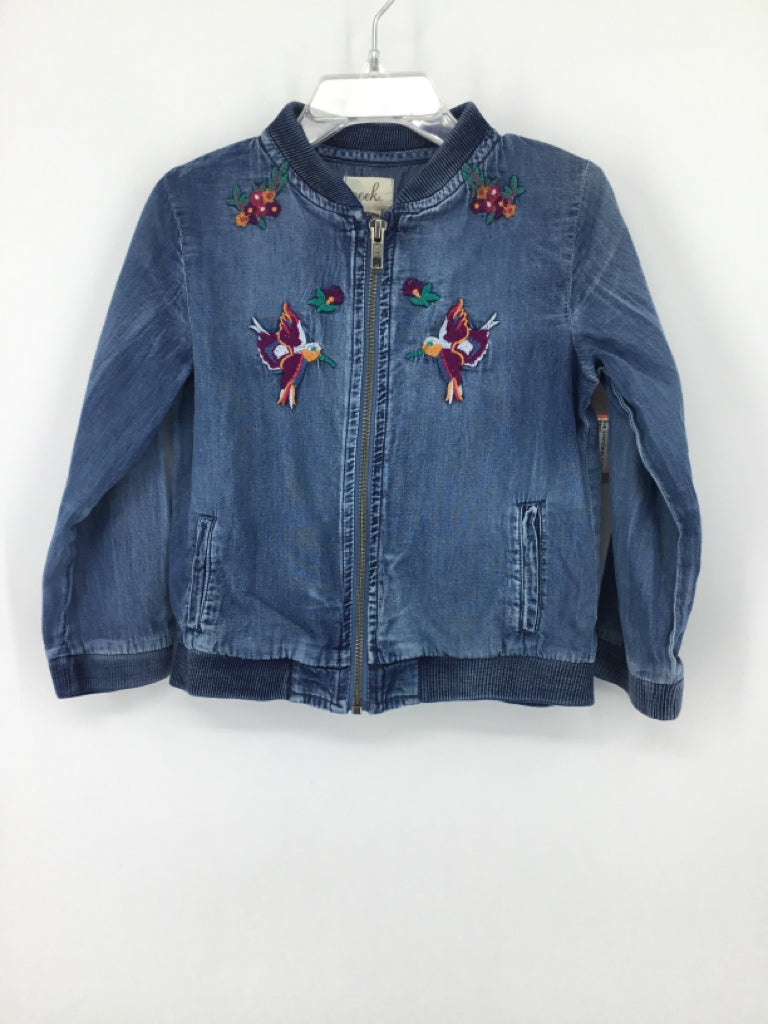 peek Child Size 18-24 Months Blue Jacket - girls