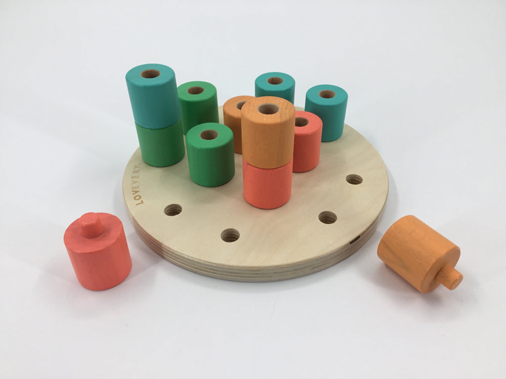 Lovevery Wooden Stacking Peg Board