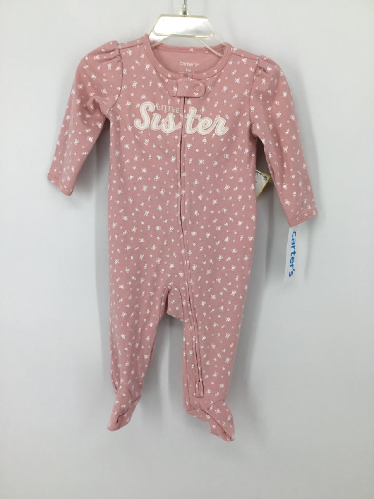 Carter's Child Size 6 Months Pink Sleepers