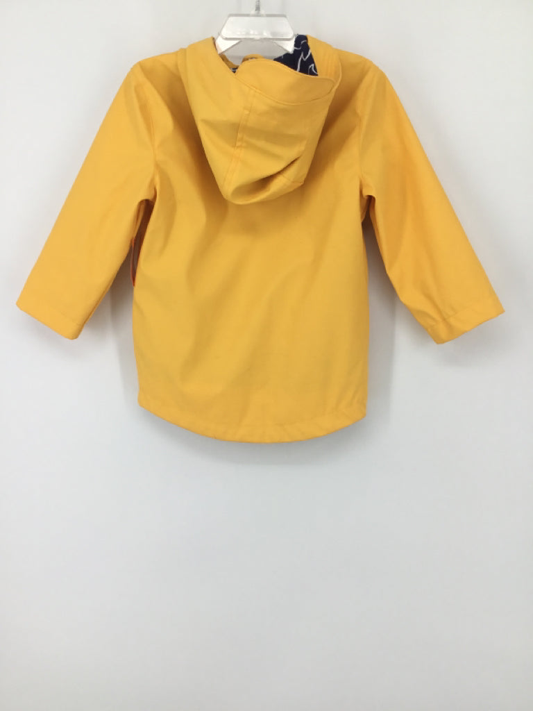 Cat & Jack Child Size 2 Yellow Solid Raincoat - boys