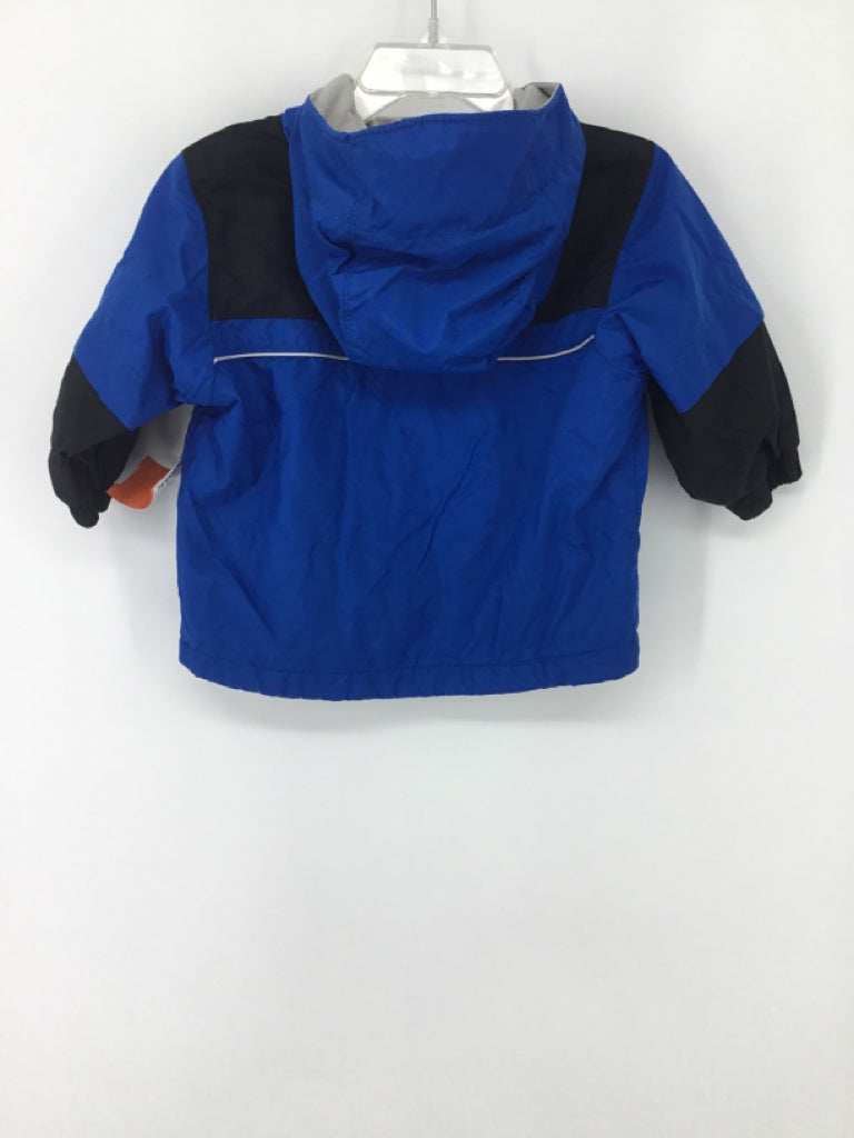 Little Me Child Size 12 Months Blue Dinosaur Raincoat - boys