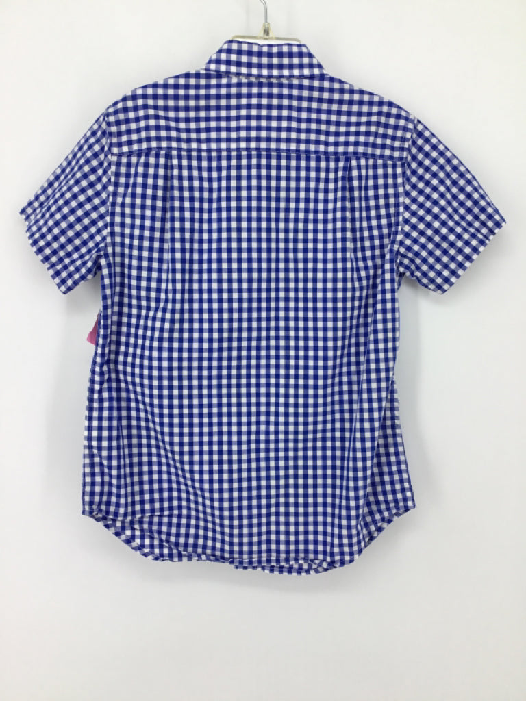 Crewcuts Child Size 6 Blue Gingham Shirt - boys