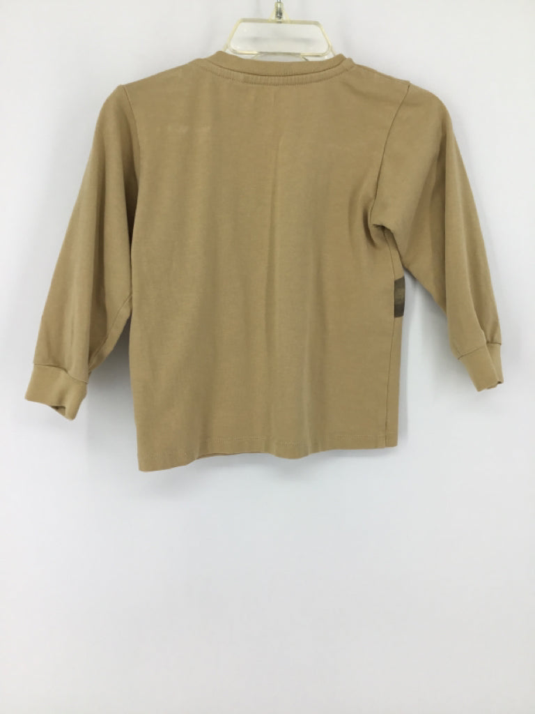 Molo Child Size 12-18 Months Tan screen printed T-shirt - boys