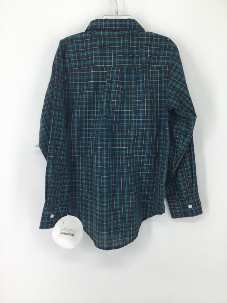 Funtasia! Child Size 7 Navy Plaid Shirt - boys
