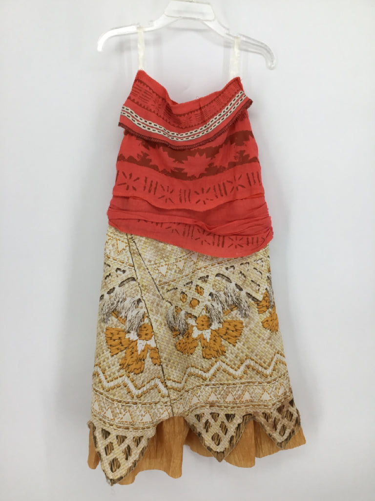 Disney Child Size 4 Peach Moana Halloween Costume