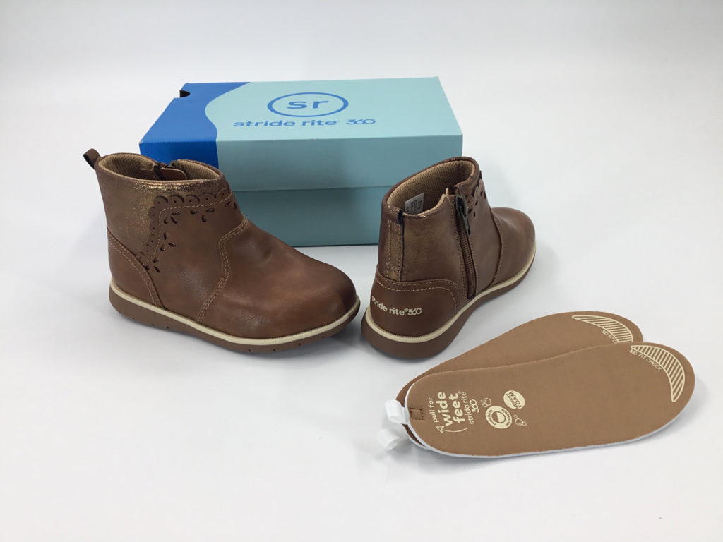 Stride Rite 360 Child Size 10 Brown Boots