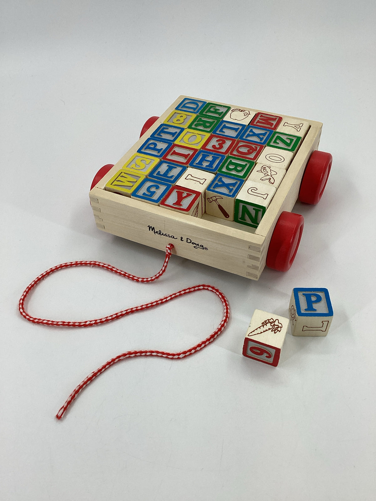 Melissa & Doug Classic ABC Block Cart