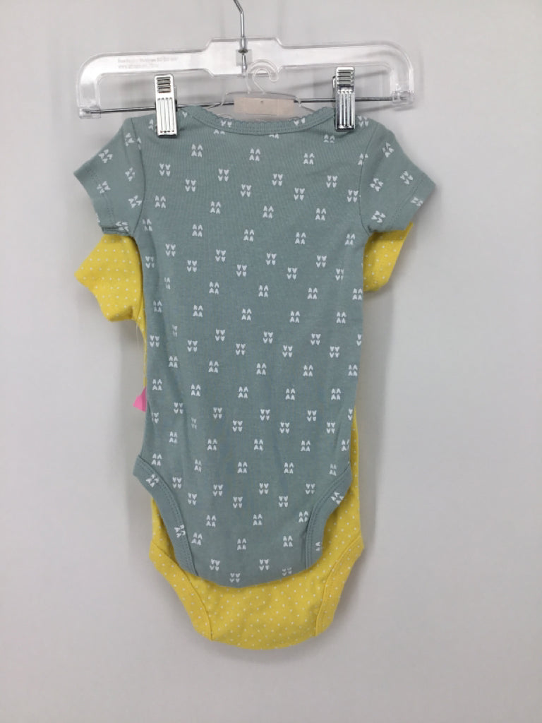 Just One You Made by Carters Child Size 6 Months Yellow Onesie