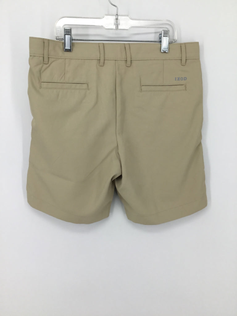 Izod Child Size 12 Tan Solid Shorts - boys