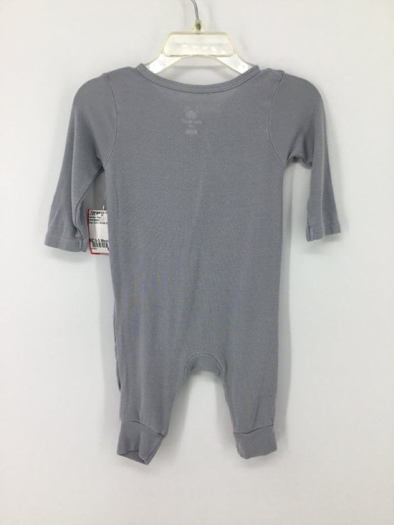 cloud island Child Size 0-3 Months Gray Solid Pajamas - boys