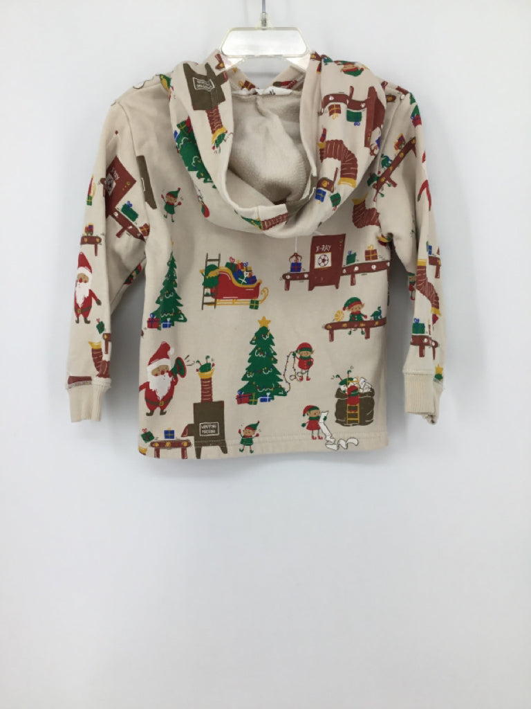 H & M Child Size 2 Tan Christmas Sweatshirt